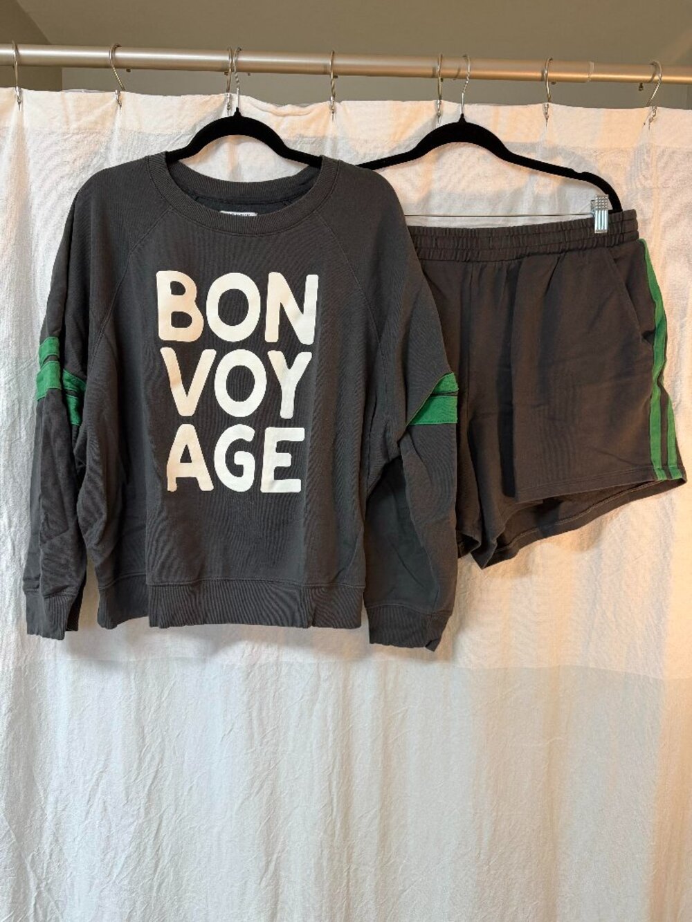 SoComfy Terry Crewneck Graphic Sweatshirt & Shorts Set